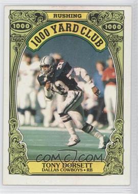 1986 Topps - 1000 Yard Club #6 - Tony Dorsett