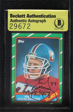 1986 Topps - [Base] #119 - Karl Mecklenburg [BAS Authentic]