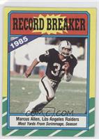 Record Breaker - Marcus Allen (D* on Copyright Line)