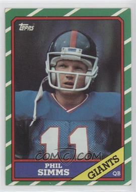 1986 Topps - [Base] #138.2 - Phil Simms (D* on Copyright Line)