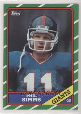 1986 Topps - [Base] #138.2 - Phil Simms (D* on Copyright Line)