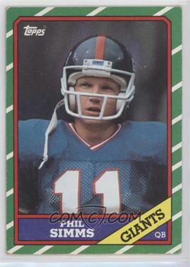 1986 Topps - [Base] #138.2 - Phil Simms (D* on Copyright Line) [EX to NM]