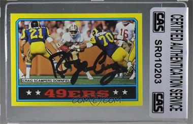 1986 Topps - [Base] #155.1 - San Francisco 49ers (C* on Copyright Line) [CAS Certified Sealed]