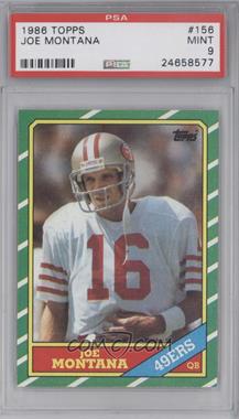 1986 Topps - [Base] #156.1 - Joe Montana (C* on Copyright Line) [PSA 9 MINT]