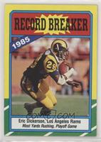 Record Breaker - Eric Dickerson (D* on Copyright Line)