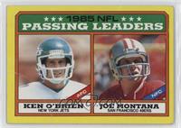 League Leaders - Ken O'Brien, Joe Montana (C* on Copyright Line) [Poor to&…