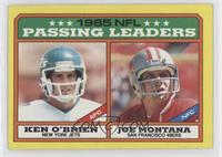 League Leaders - Ken O'Brien, Joe Montana (D* on Copyright Line)