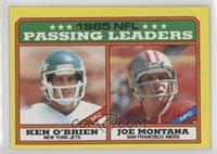League Leaders - Ken O'Brien, Joe Montana (D* on Copyright Line)