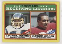 League Leaders - Lionel James, Roger Craig (C* on Copyright Line) [Noted]