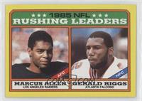 League Leaders - Marcus Allen, Gerald Riggs (C* on Copyright Line)