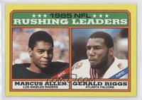 League Leaders - Marcus Allen, Gerald Riggs (C* on Copyright Line)