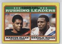 League Leaders - Marcus Allen, Gerald Riggs (D* on Copyright Line) [Noted]