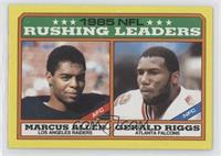 League Leaders - Marcus Allen, Gerald Riggs (D* on Copyright Line) [EX to&…