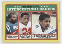 League Leaders - Eugene Daniel, Albert Lewis, Everson Walls (C* on Copyright Li…