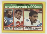 League Leaders - Eugene Daniel, Albert Lewis, Everson Walls (C* on Copyright Li…