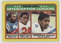 League Leaders - Eugene Daniel, Albert Lewis, Everson Walls (D* on Copyright Li…