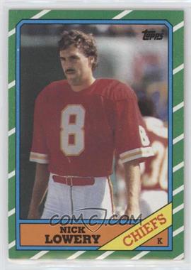 1986 Topps - [Base] #308 - Nick Lowery [EX to NM]