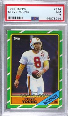 1986 Topps - [Base] #374.1 - Steve Young (C* on Copyright Line) [PSA 7 NM]