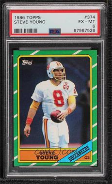 1986 Topps - [Base] #374.1 - Steve Young (C* on Copyright Line) [PSA 6 EX‑MT]