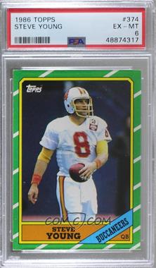 1986 Topps - [Base] #374.1 - Steve Young (C* on Copyright Line) [PSA 6 EX‑MT]