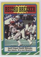 Record Breaker - Steve Largent (C* on Copyright Line) [EX to NM]
