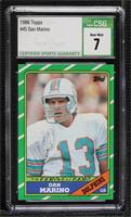 Dan Marino [CSG 7 Near Mint]