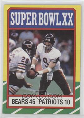 1986 Topps - [Base] #8.1 - Super Bowl XX (C* on Copyright Line)