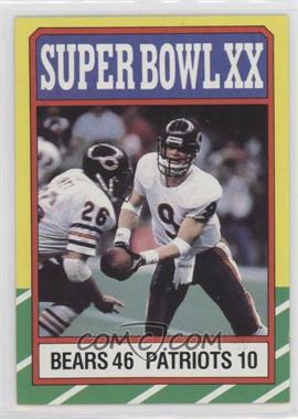 1986 Topps - [Base] #8.1 - Super Bowl XX (C* on Copyright Line)