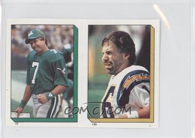 1986 Topps Album Stickers - [Base] #199-49 - Bob Thomas, Ron Jaworski