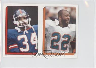 1986 Topps Album Stickers - [Base] #226-76 - Tony Nathan, Elvis Patterson