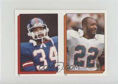 1986 Topps Album Stickers - [Base] #226-76 - Tony Nathan, Elvis Patterson