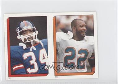 1986 Topps Album Stickers - [Base] #226-76 - Tony Nathan, Elvis Patterson