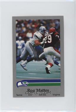 1987 Coca-Cola Seattle Seahawks Police - [Base] #_ROMA - Ron Mattes