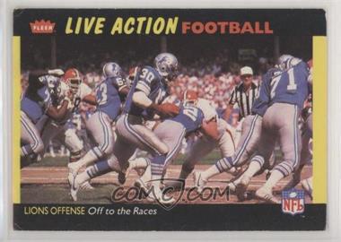 1987 Fleer Live Action Football - [Base] #15 - Lions Offense - Off to the Races [Poor to Fair]