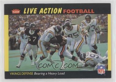 1987 Fleer Live Action Football - [Base] #32 - Minnesota Vikings Team