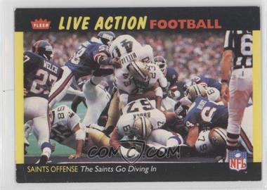 1987 Fleer Live Action Football - [Base] #35 - New Orleans Saints Team