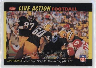 1987 Fleer Live Action Football - [Base] #65 - Super Bowl I