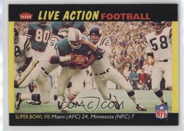 1987 Fleer Live Action Football - [Base] #72 - Super Bowl VIII