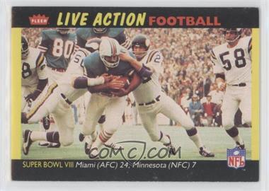 1987 Fleer Live Action Football - [Base] #72 - Super Bowl VIII