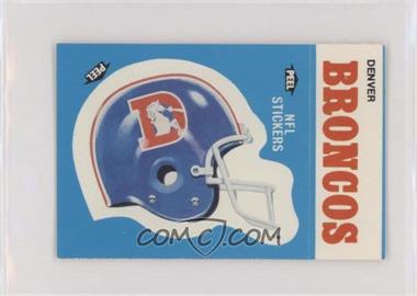 1987 Fleer Team Action Stickers - [Base] - Dubble Bubble Back #_DEBR - Denver Broncos [EX to NM]
