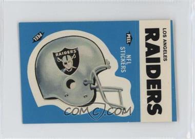 1987 Fleer Team Action Stickers - [Base] - Dubble Bubble Back #_LOAR.1 - Los Angeles Raiders (Helmet)