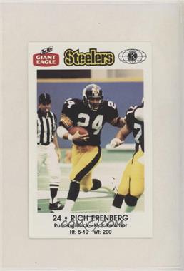 1987 Giant Eagle Pittsburgh Steelers Police - [Base] #24 - Rich Erenberg