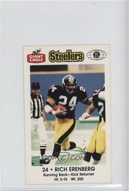 1987 Giant Eagle Pittsburgh Steelers Police - [Base] #24 - Rich Erenberg