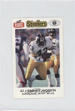 1987 Giant Eagle Pittsburgh Steelers Police - [Base] #43 - Earnest Jackson [Noted]