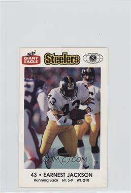 1987 Giant Eagle Pittsburgh Steelers Police - [Base] #43 - Earnest Jackson