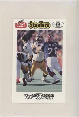 1987 Giant Eagle Pittsburgh Steelers Police - [Base] #52 - Mike Webster