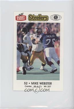 1987 Giant Eagle Pittsburgh Steelers Police - [Base] #52 - Mike Webster