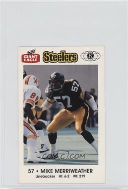 1987 Giant Eagle Pittsburgh Steelers Police - [Base] #57 - Mike Merriweather