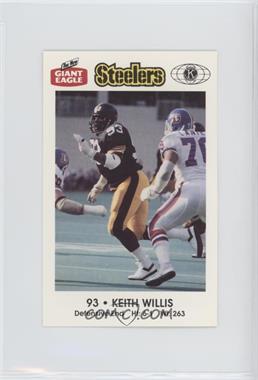 1987 Giant Eagle Pittsburgh Steelers Police - [Base] #93 - Keith Willis