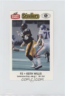 1987 Giant Eagle Pittsburgh Steelers Police - [Base] #93 - Keith Willis